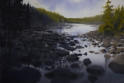 Indalsalven,Jamtland by August Sandstrom on Saunders Waterford