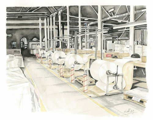 St Cuthberts Mill Splitting Benches - by Kim Lintern