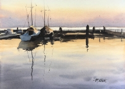 Morning Water by Mathew White on Saunders Waterford 300gsm White 