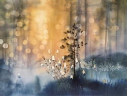 Cotton Grass by Joachim Karkea on Saunders Waterford 638gsm
